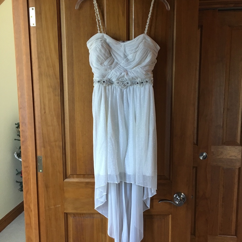 Sparkly Cream Formal dress/Homecoming/Prom